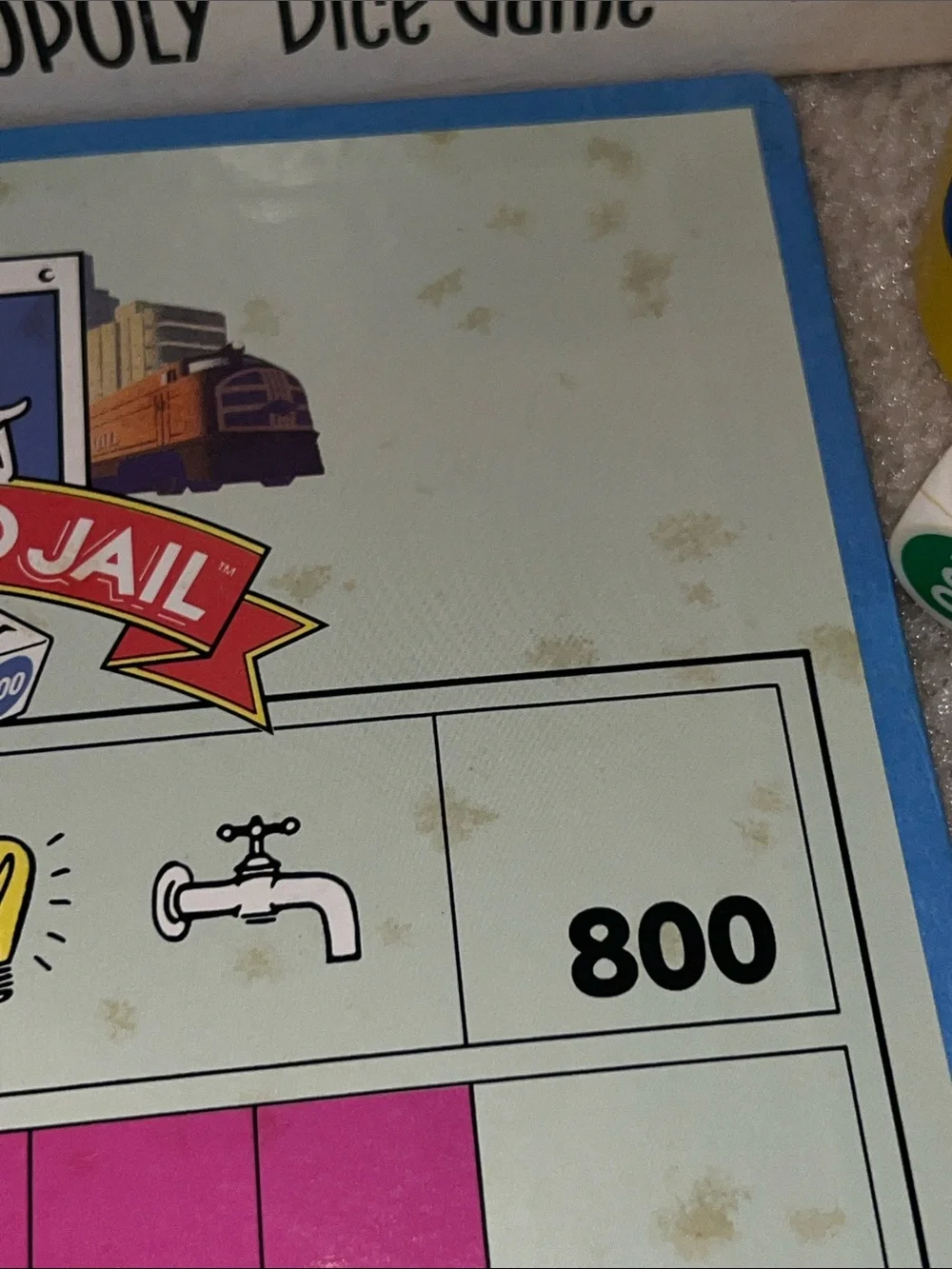Vintage Don't Go To Jail Dice Game